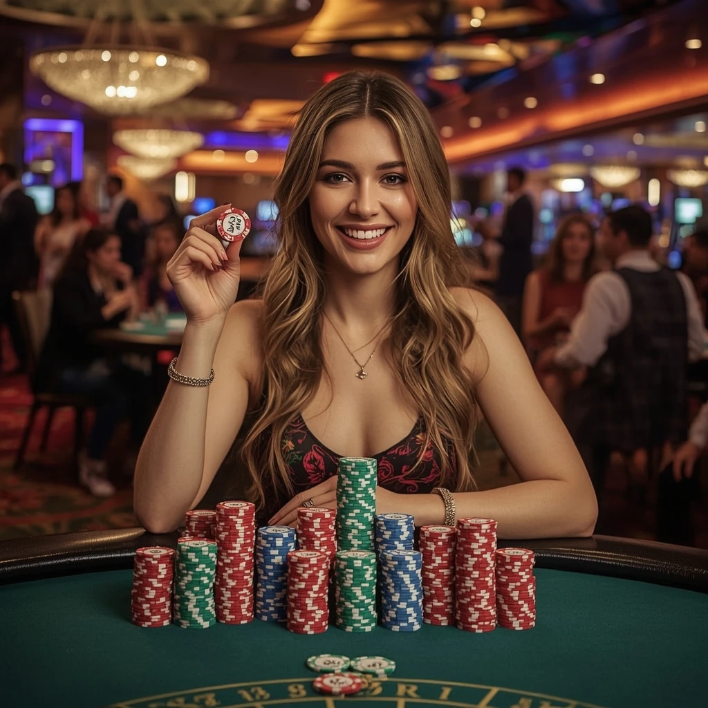 bonus dans les mains d’un homme au Casino AMPM