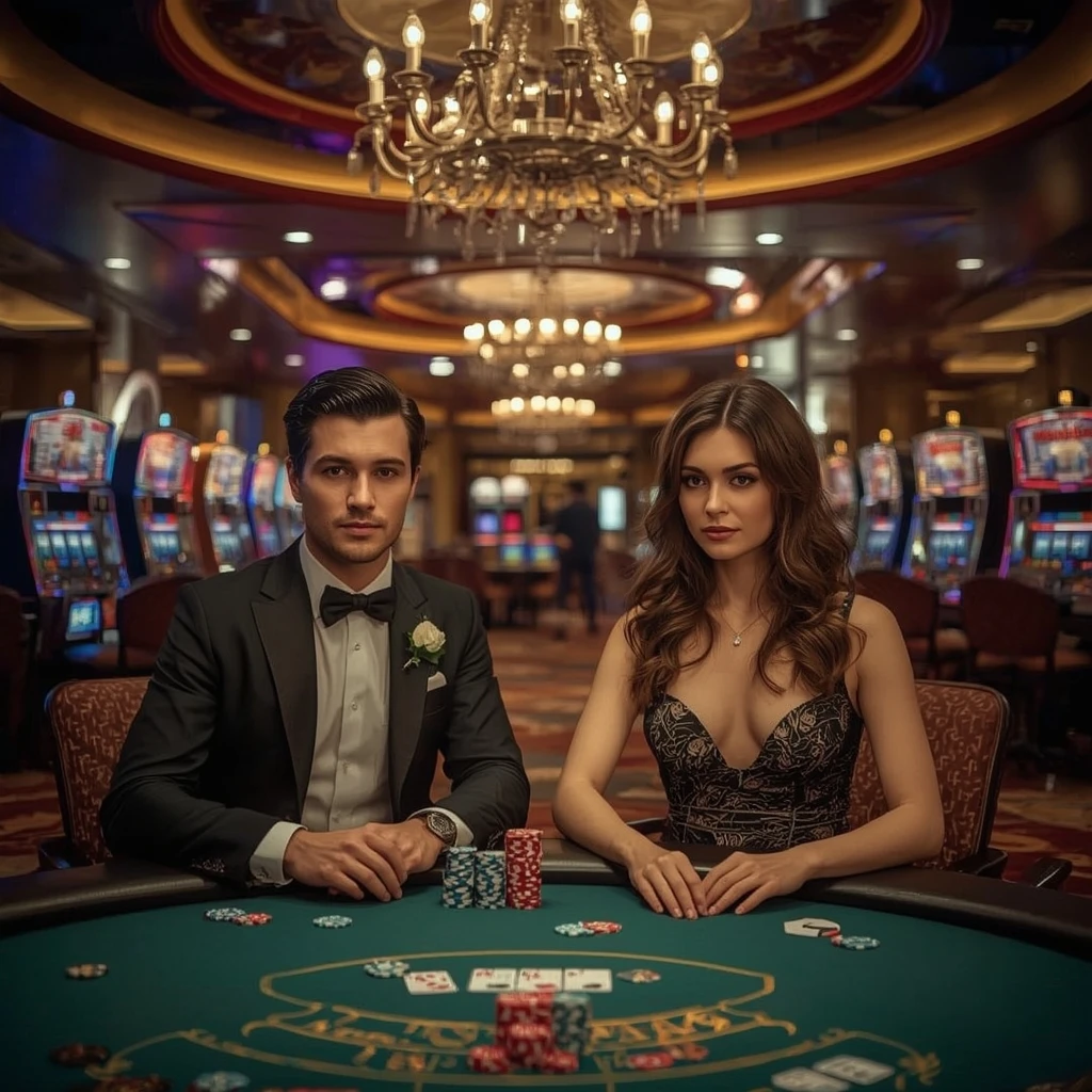 Deux joueurs de poker au CASINO AMPM