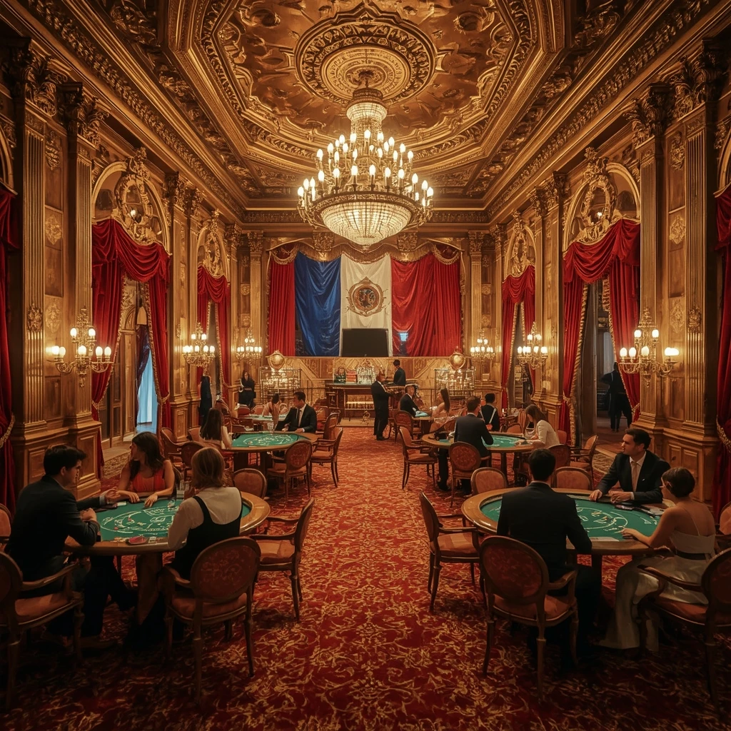Le casino et le drapeau français CASINO AMPM